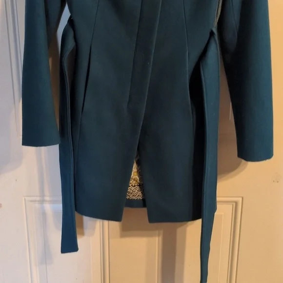 Elevenses by Anthropologie Wool Blend Jacket - Vibrant Teal Green - Picture 2 of 16